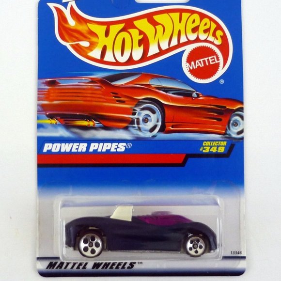 Hot Wheels Power Pipes #349 Blue Die-Cast Car 1998 - Picture 1 of 1